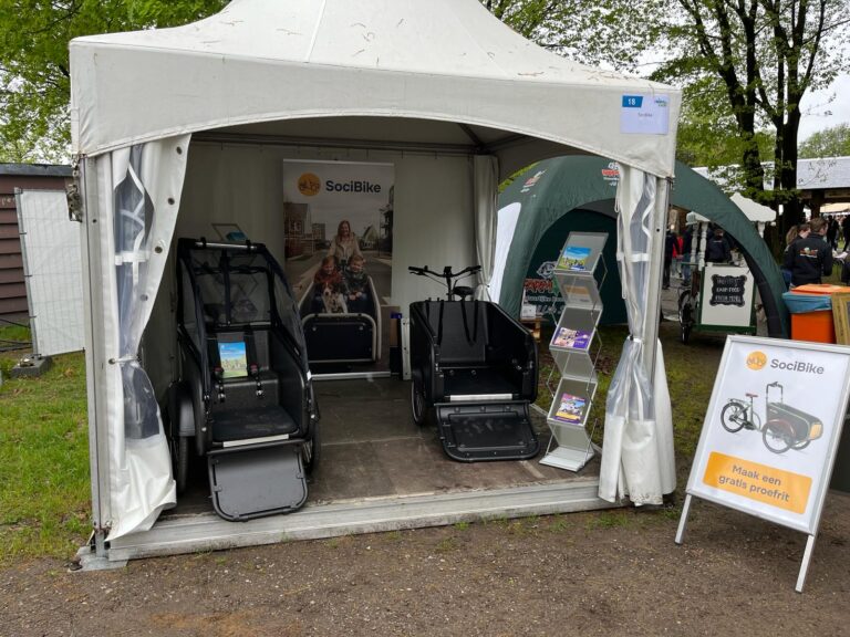 De stand van SociBike op het Animal Event