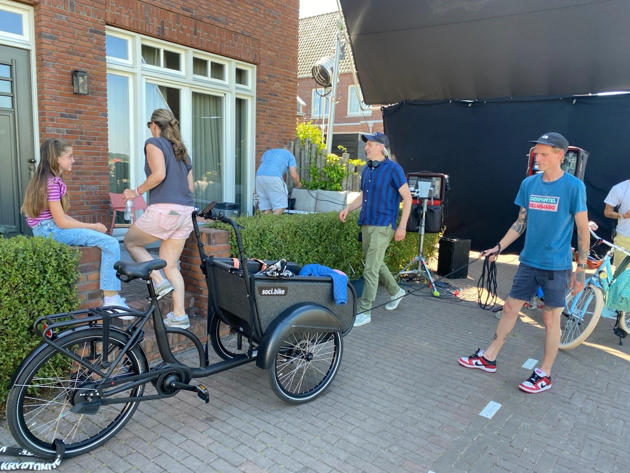 Shot van Bol.com commercial behind the scenes SociBike