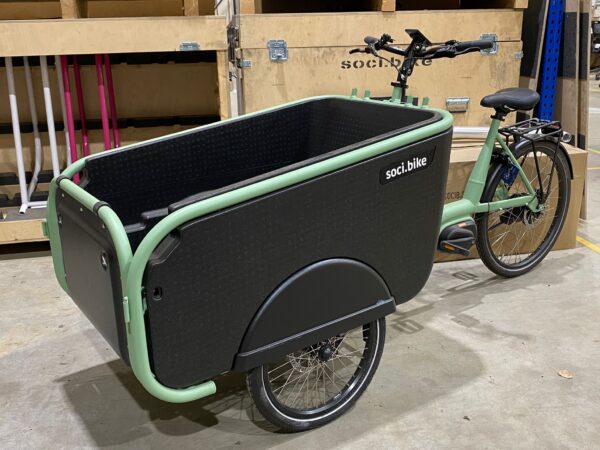 SociBike Family Bleekgroen bijna nieuw